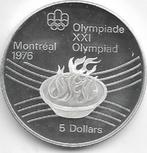 5  dollars  1976  Canada. km. 110   proof/unc, Zilver, Ophalen of Verzenden, Losse munt, Noord-Amerika