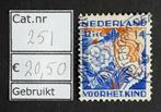 NVPH 251 gebruikt, T/m 1940, Verzenden, Gestempeld
