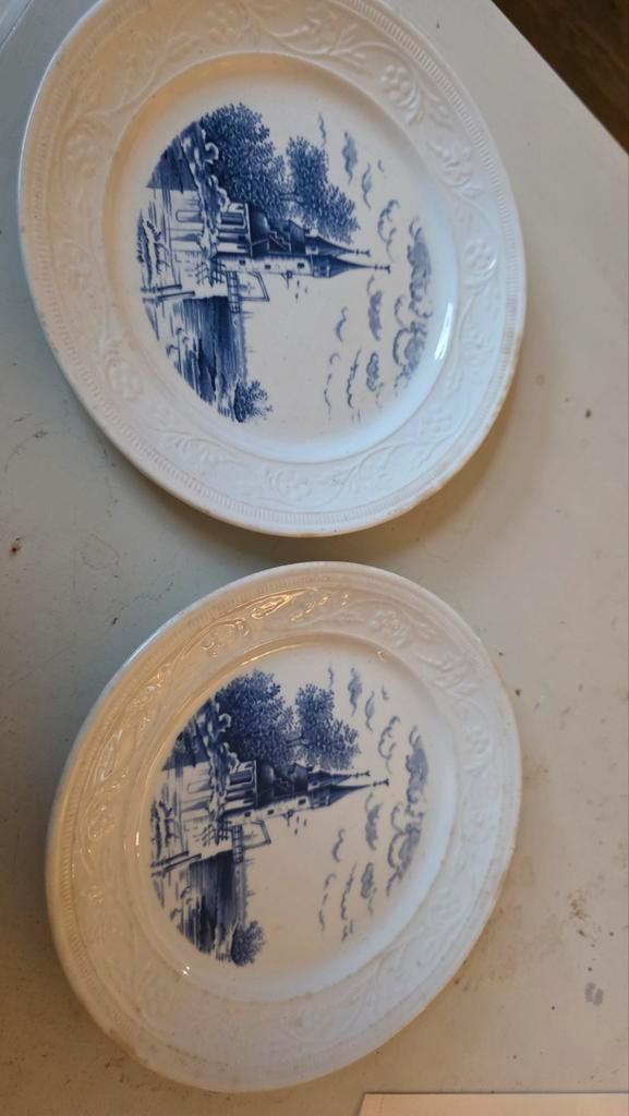 Twee Petrus Regout Maastricht Borden, Antiek en Kunst, Antiek | Wandborden en Tegels, Ophalen of Verzenden