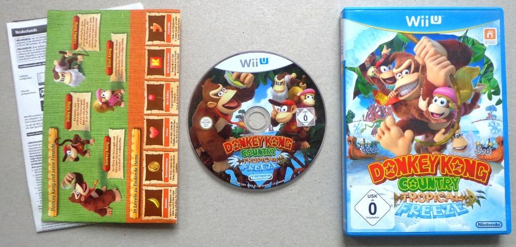 Donkey Kong Country Tropical Freeze voor de Nintendo Wii-U, Avontuur en Actie, 1 speler, Ophalen of Verzenden, Zo goed als nieuw