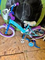 Frozen fiets 16 inch, Fietsen en Brommers, Fietsen | Kinderfietsjes, Ophalen, Gebruikt, 16 tot 20 inch, Zijwieltjes
