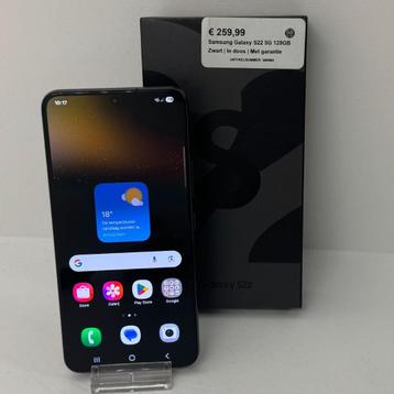 Samsung Galaxy S22 5G 128GB Zwart | In doos beschikbaar voor biedingen