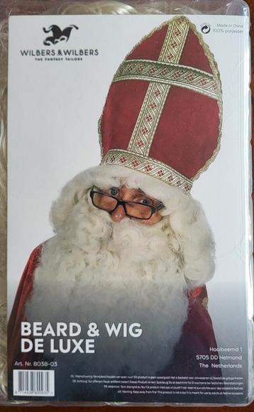 Sinterklaas Baard en Pruik - De Luxe beschikbaar voor biedingen