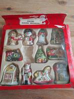 Vintage kerstboomhangers keramiek, Diversen, Kerst, Ophalen of Verzenden, Gebruikt