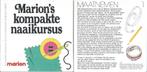 Marions Kompakte naaikursus Door Marion. met patronen van na, Boeken, Ophalen of Verzenden, Zo goed als nieuw, Borduren en Naaien