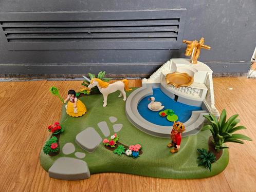 Playmobil Koninklijke Tuin met Fontein prins en prinses, Kinderen en Baby's, Speelgoed | Playmobil, Gebruikt, Complete set, Ophalen of Verzenden
