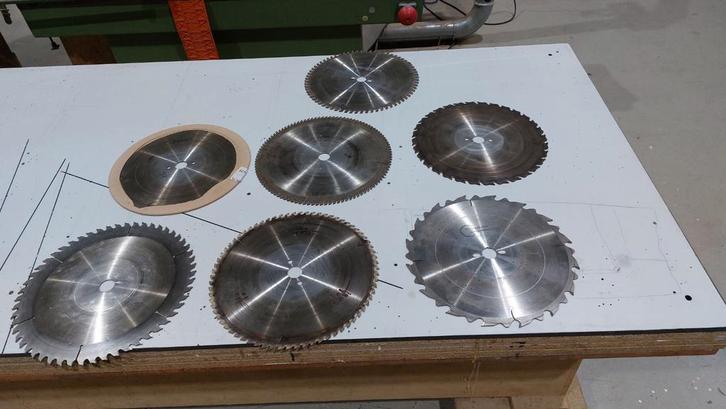 Zaagbladen 7x, Doe-het-zelf en Verbouw, Gereedschap | Overige machines, Zo goed als nieuw, Ophalen of Verzenden
