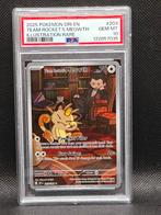 Team Rocket's Meowth 203 PSA 10 Destined Rivals, Ophalen of Verzenden, Zo goed als nieuw