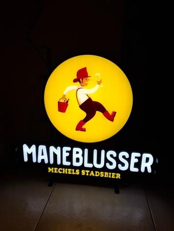 Lichtreclame Maneblusser Mechels Stadsbier beschikbaar voor biedingen