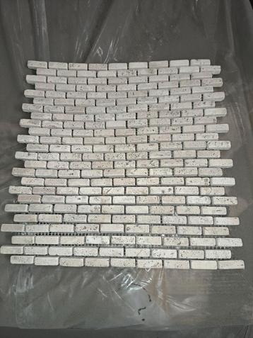 Tegels Mosaic Travertino White 6,40m2 beschikbaar voor biedingen