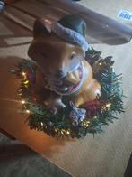bescheiden kerststuk met vos en licht 6,50, Diversen, Kerst, Ophalen of Verzenden, Nieuw
