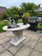 Franse Wit stenen tuin tafel brocante af te halen België, Ophalen, Rechthoekig, Overige materialen