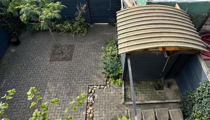 Gratis 5 polyester dakplaten, Tuin en Terras, Overkappingen, Gebruikt, Carport, Ophalen