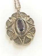 Prachtige antieke zilveren filigree hanger., Verzenden, Zilver, Hanger