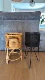 Plantenmanden rotan/industrieel, Huis en Inrichting, Kamerplanten, Ophalen, Overige soorten, Minder dan 100 cm
