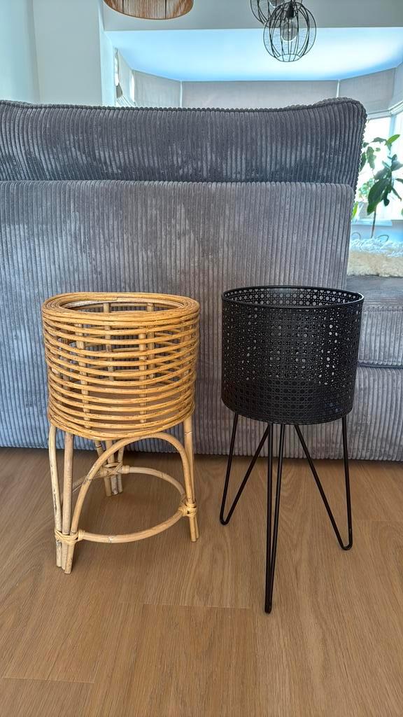 Plantenmanden rotan/industrieel, Huis en Inrichting, Kamerplanten, Overige soorten, Minder dan 100 cm, Ophalen