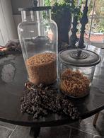 2 glazen voorraadpotten van Aura Peeperkorn, Ophalen, Zo goed als nieuw