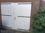 Houten garagepoort, Tuin en Terras, Gebruikt, Ophalen of Verzenden, Hout