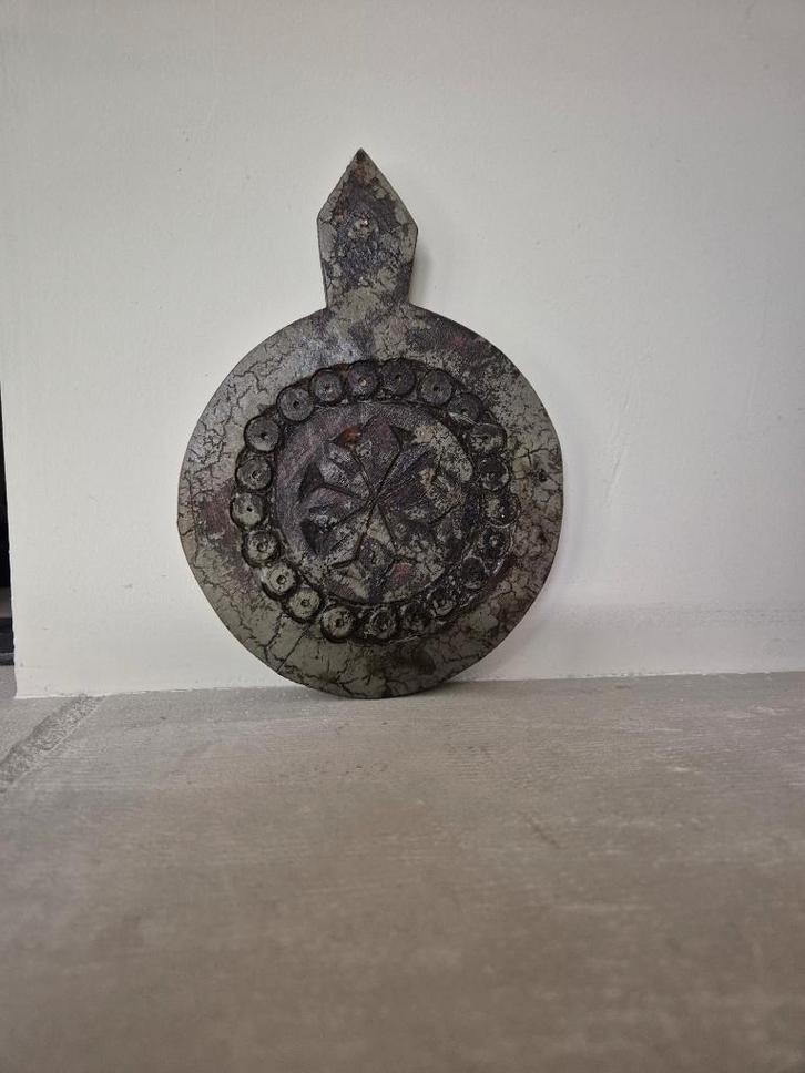 Houten onderzetter / Mandala, Huis en Inrichting, Woonaccessoires | Onderzetters, Zo goed als nieuw, Glas of Kopje, Ophalen of Verzenden