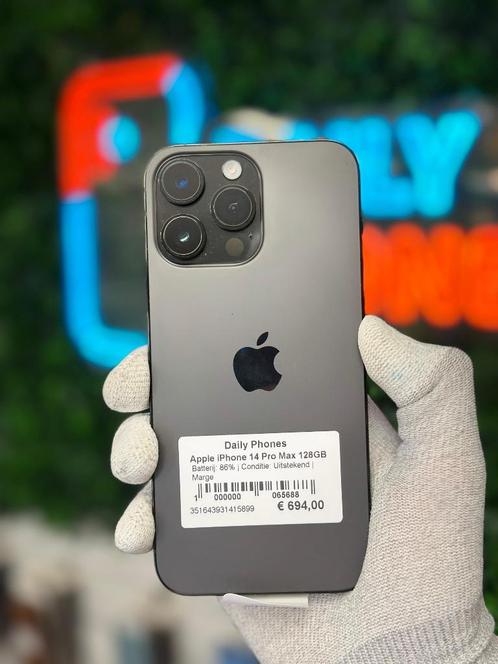 Apple iPhone 14 Pro Max 128GB, Telecommunicatie, Overige Telecommunicatie, Zo goed als nieuw, Ophalen of Verzenden