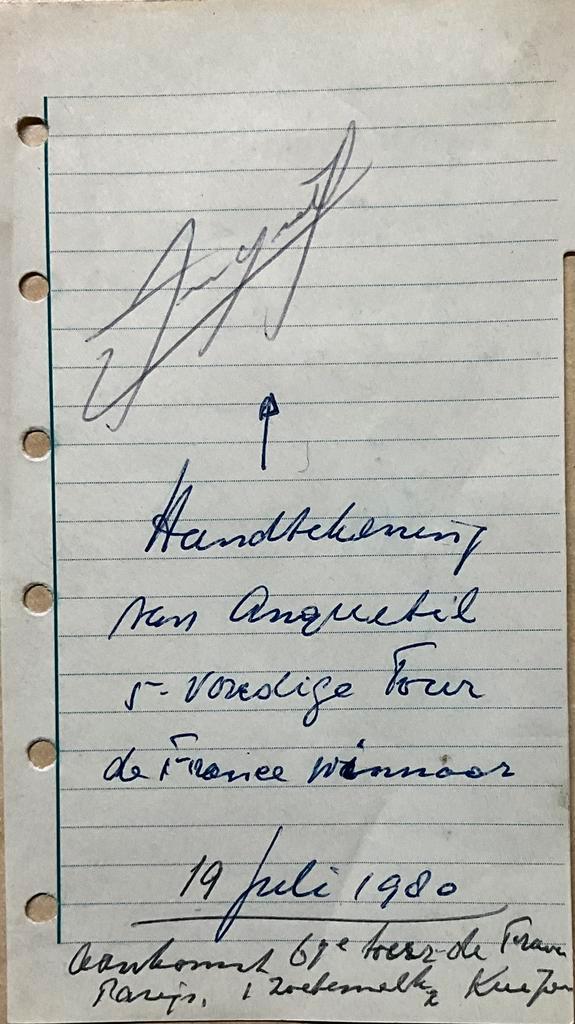 Tour de France 1980, Huis en Inrichting, Woonaccessoires | Tekstborden en Spreuken, Zo goed als nieuw, Ophalen of Verzenden