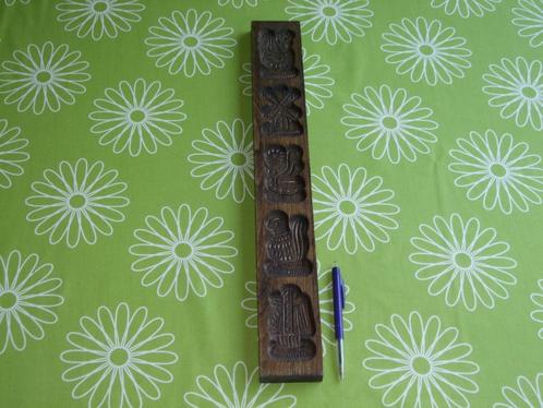 Speculaasplank voor 5 speculaasjes (circa 49x 6cm) *, Antiek en Kunst, Curiosa en Brocante, Ophalen of Verzenden