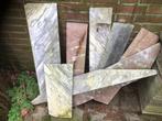 8x marmeren plaat / natuursteen, Ophalen, Gebruikt