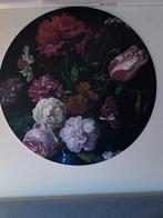Stilleven met  bloemen 90 x 90 cm, Huis en Inrichting, Ophalen, 75 tot 100 cm, Print, 75 cm of meer