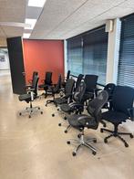 12 zwarte ergonomische bureaustoelen!, Ophalen, Ergonomisch, Gebruikt, Zwart