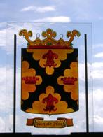 Heraldiek geneologie familie gemeente wapen glas in lood, Ophalen of Verzenden, Nieuw