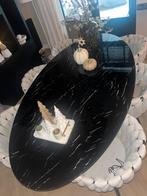 Zwarte ovalen eettafel 200x110, Ophalen, Zo goed als nieuw, Fontein