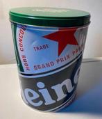 Rond Heineken blik. Hoogte 14 cm/doorsn. 8,5 cm., Verzamelen, Blikken, Ophalen of Verzenden, Zo goed als nieuw, Overige, Overige merken