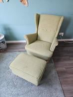 IKEA Strandmon fauteuil en poef, Ophalen, Zo goed als nieuw, Stof