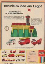 Retro reclame 1970 Lego ambulance brandweer kazerne, Verzamelen, Retro, Verzenden, Overige typen