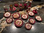 Antiek Porseleinen Servies met Romantische Scènes, Antiek en Kunst, Antiek | Servies compleet, Ophalen of Verzenden