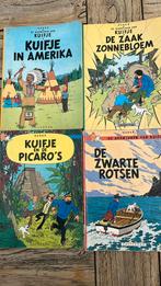 4 Kuifje stripboeken, Ophalen of Verzenden, Gelezen, Hergé