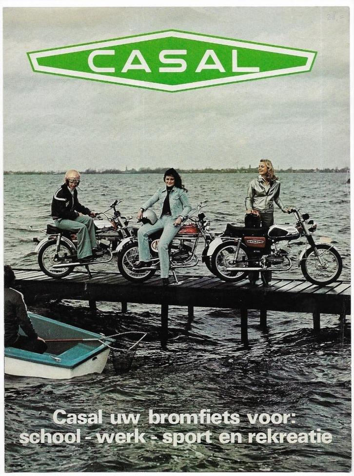 Casal bromfiets folder (CA09z), Fietsen en Brommers, Handleidingen en Instructieboekjes, Zo goed als nieuw, Verzenden