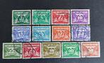 nvph 379 - 391 gestempeld Vliegende duif 1941, Postzegels en Munten, Postzegels | Nederland, Verzenden, Na 1940, Gestempeld