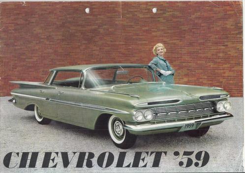 Chevrolet autofolder uit 1959, Boeken, Auto's | Folders en Tijdschriften, Gelezen, Chevrolet, Verzenden