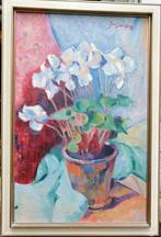 Jan Sluyters ' cyclamen olieverf op doek, Antiek en Kunst, Verzenden