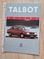 Folders Talbot, Ophalen of Verzenden, Zo goed als nieuw, Overige merken