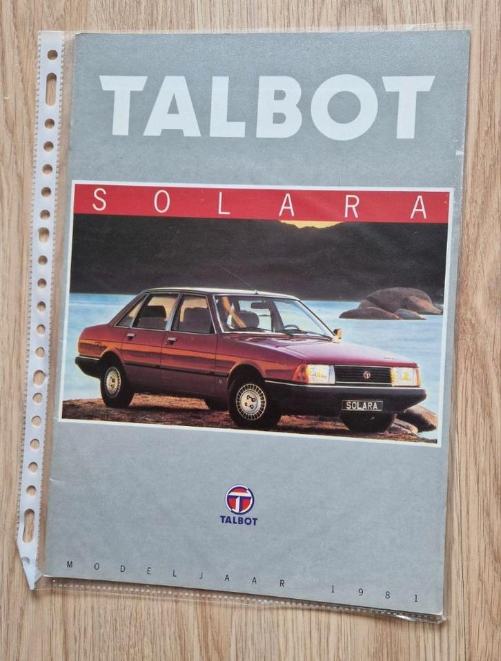 Folders Talbot, Boeken, Auto's | Folders en Tijdschriften, Zo goed als nieuw, Overige merken, Ophalen of Verzenden