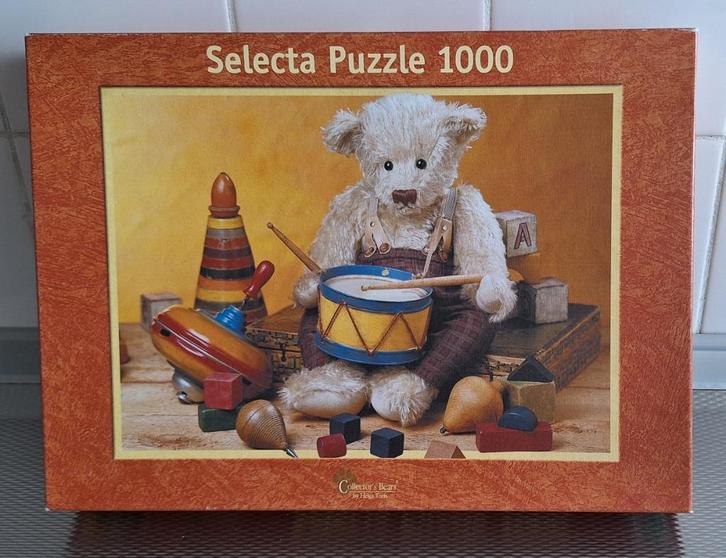 Puzzel van Selecta, Collector’s Bears, Pedro, 1000 Stukjes, Hobby en Vrije tijd, Denksport en Puzzels, Zo goed als nieuw, Legpuzzel
