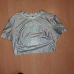 Zilver shirt 170 xs, Kinderen en Baby's, Kinderkleding | Maat 170, Verzenden, Zo goed als nieuw, Meisje, Shirt of Longsleeve