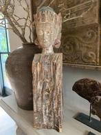 Prachtige oud houten Shiva beeld., Antiek en Kunst, Kunst | Beelden en Houtsnijwerken, Ophalen