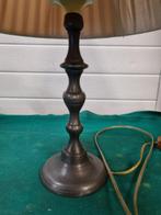 tafellamp tinnen voet vintage roze kap, Ophalen of Verzenden, 'T Olde Gre-j, Info@toldegrej.nl, Endepoelstraat 20f Didam