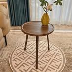 bijzettafel Rond - bijzettafel hout - NIEUW - bijzettafeltje, 45 tot 60 cm, Minder dan 55 cm, Ronde houten bijzettafel, Rond