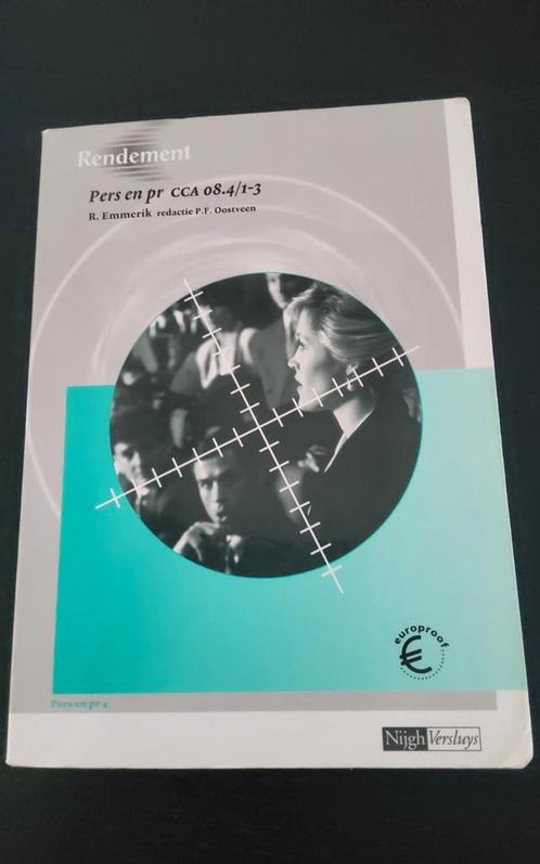 R. Emmerik - Rendement Pers en PR - MBO niveau 3-4, Boeken, Studieboeken en Cursussen, Gelezen, MBO, Alpha, Ophalen of Verzenden
