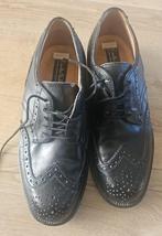 Nette lederen zwarte herenschoen maat 43, Zwart, Ophalen of Verzenden, Zo goed als nieuw, Veterschoenen