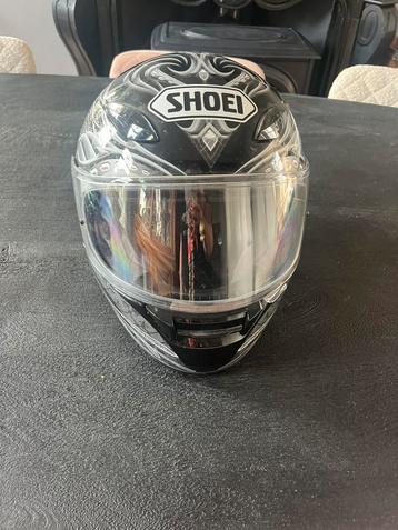 Stoere zilver/wit/zwarte motorhelm Shoei mt L beschikbaar voor biedingen